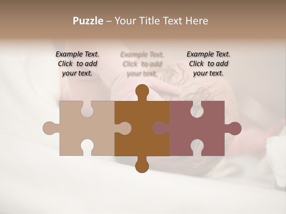 Blanket Son Person PowerPoint Template