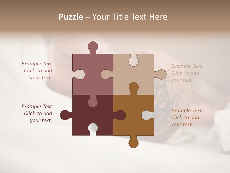 Blanket Son Person PowerPoint Template