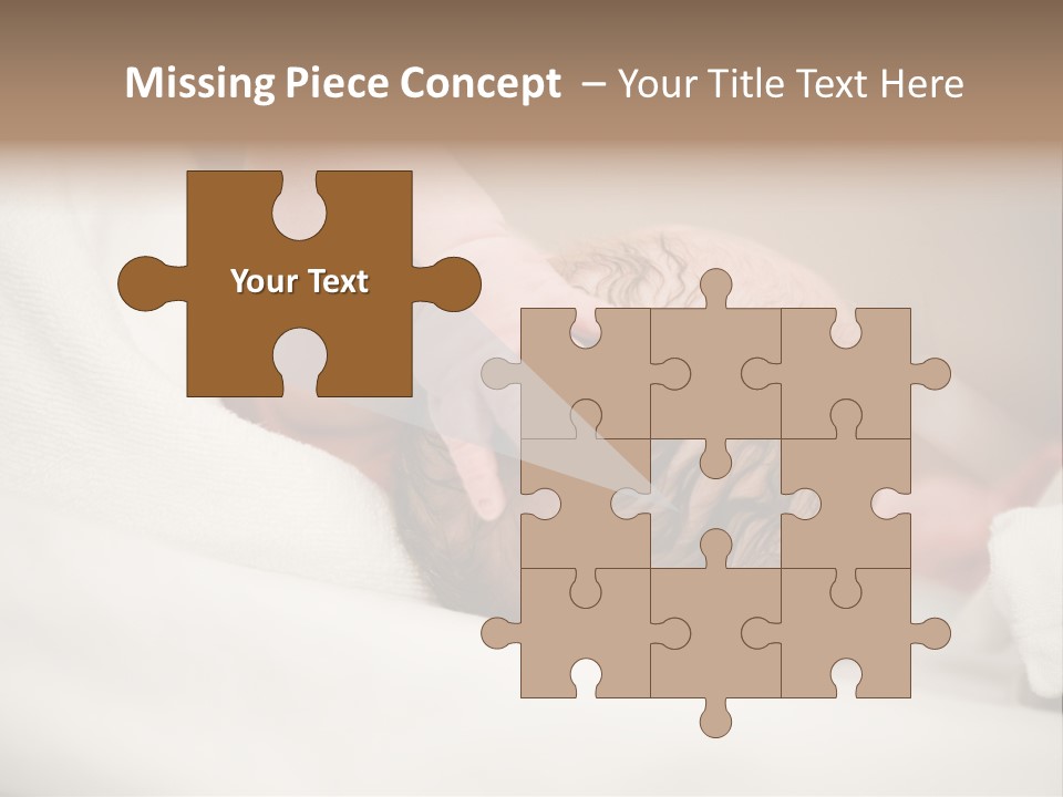 Blanket Son Person PowerPoint Template