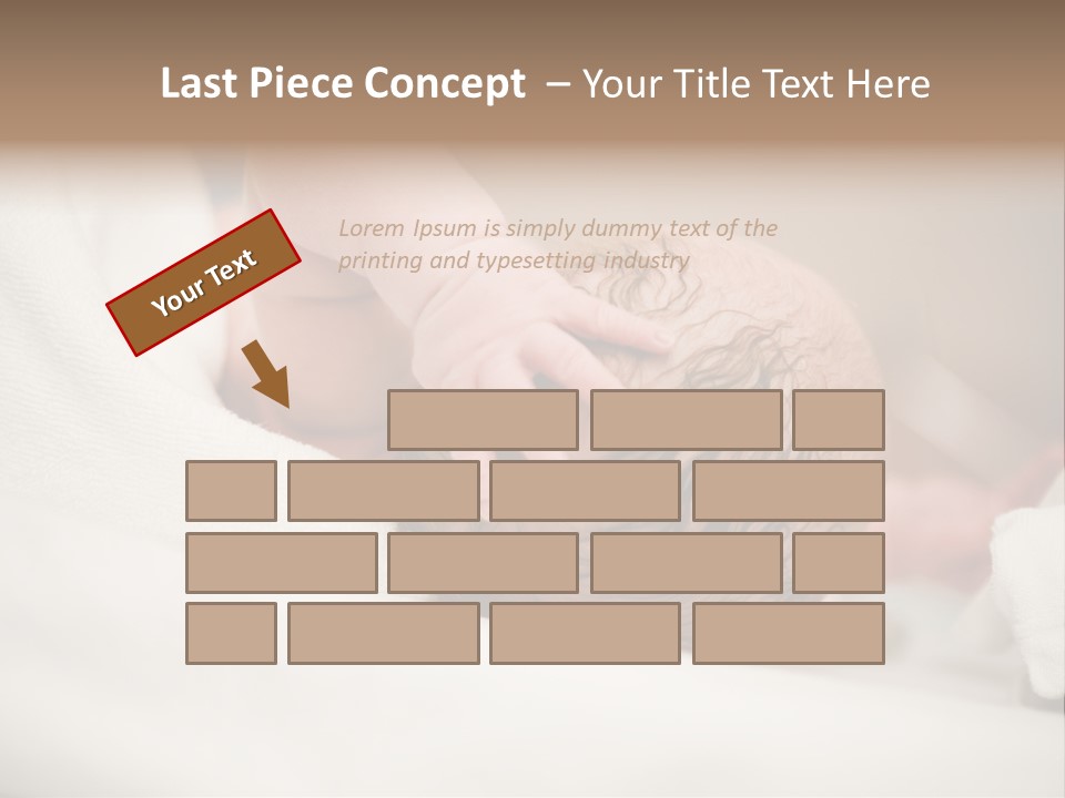 Blanket Son Person PowerPoint Template