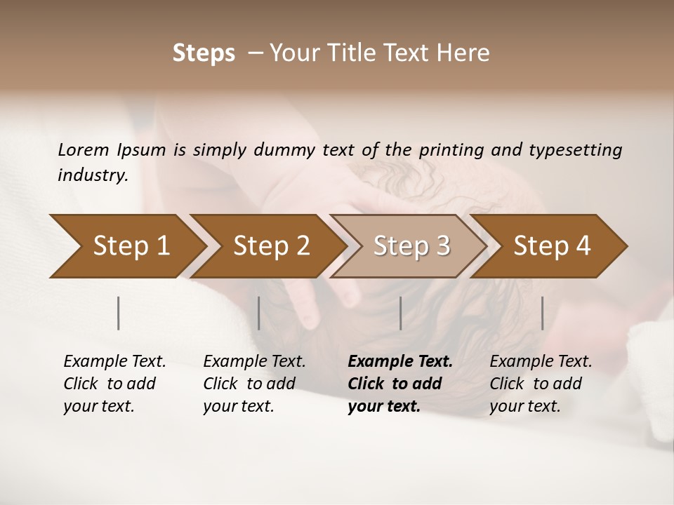 Blanket Son Person PowerPoint Template