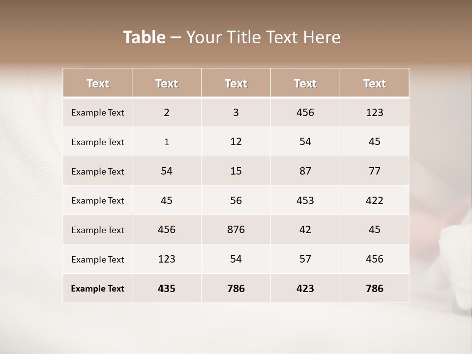 Blanket Son Person PowerPoint Template