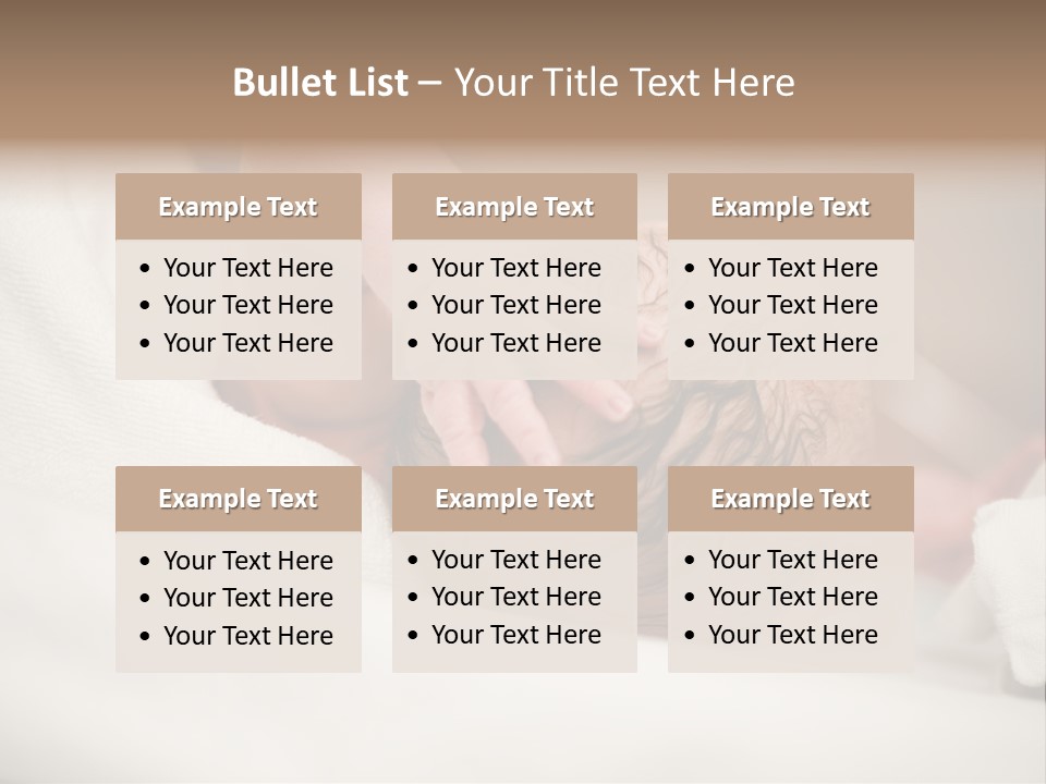 Blanket Son Person PowerPoint Template