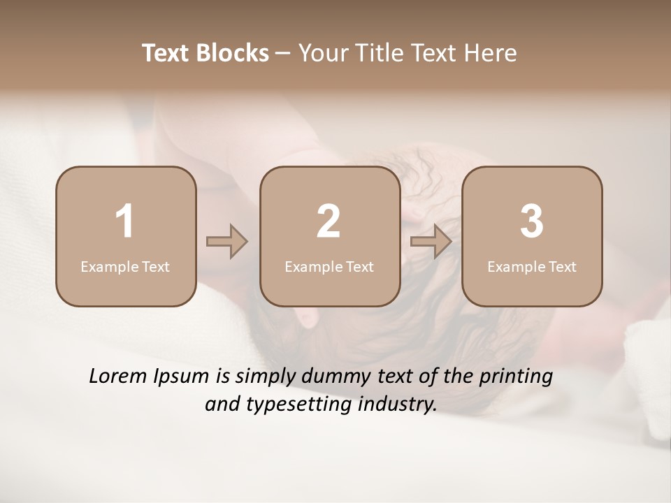 Blanket Son Person PowerPoint Template