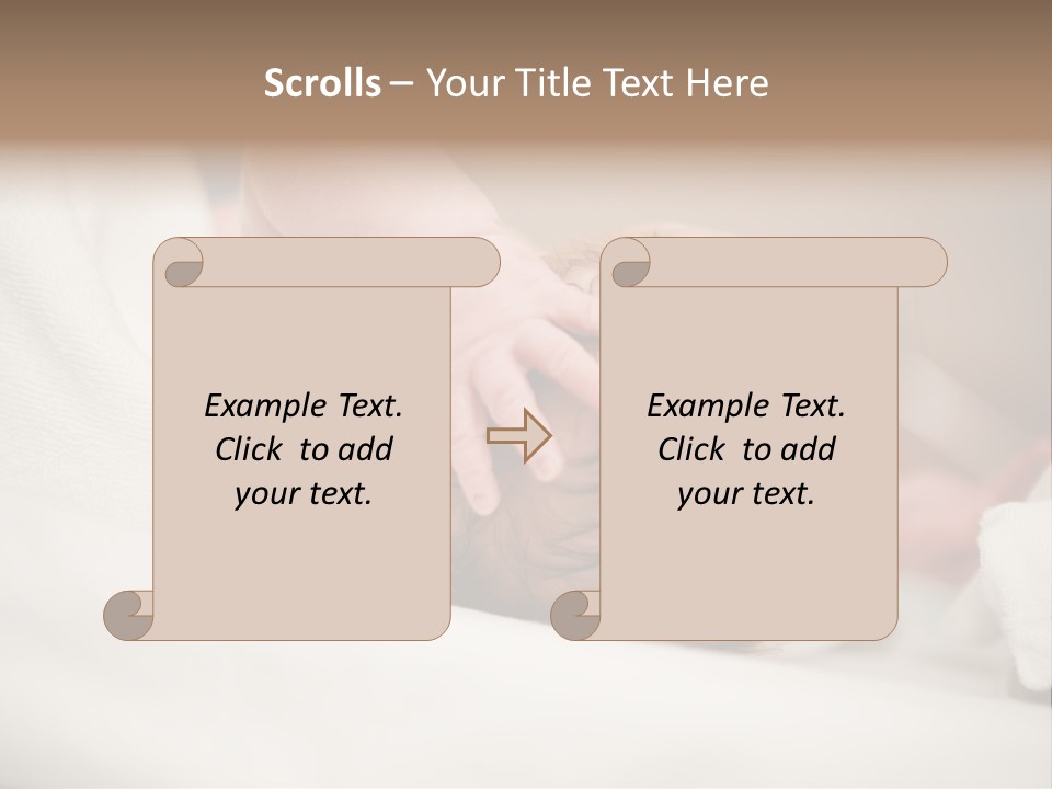 Blanket Son Person PowerPoint Template