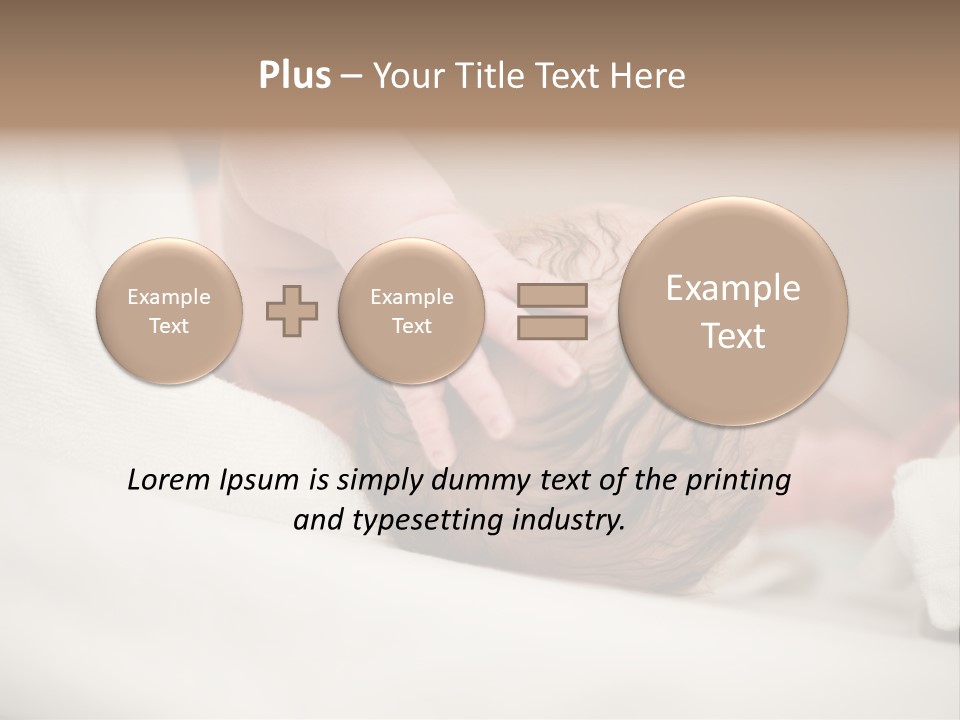 Blanket Son Person PowerPoint Template