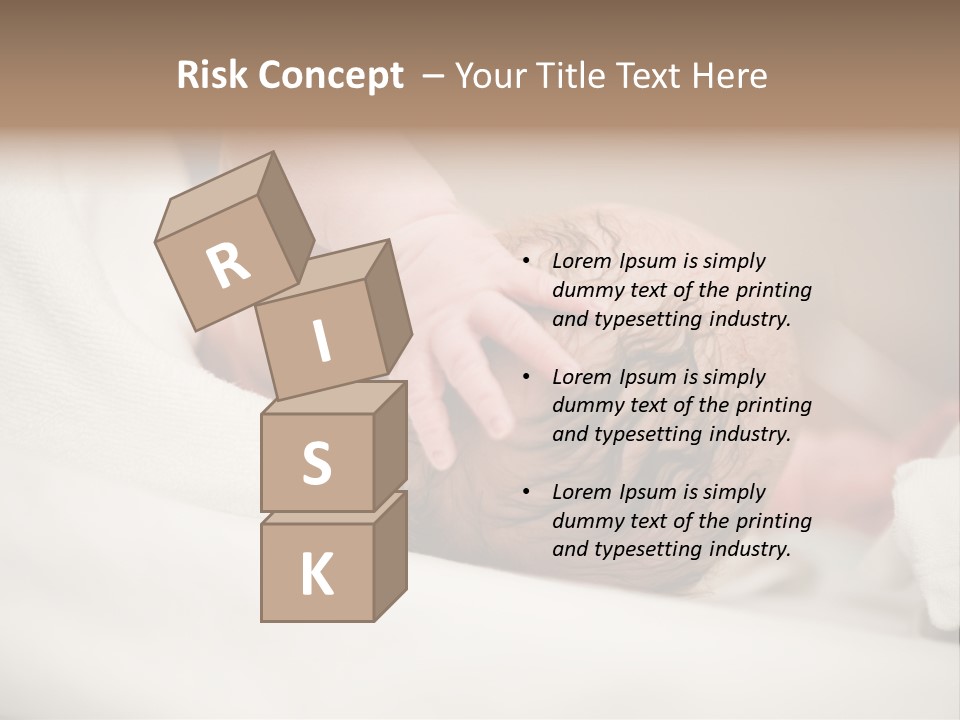 Blanket Son Person PowerPoint Template