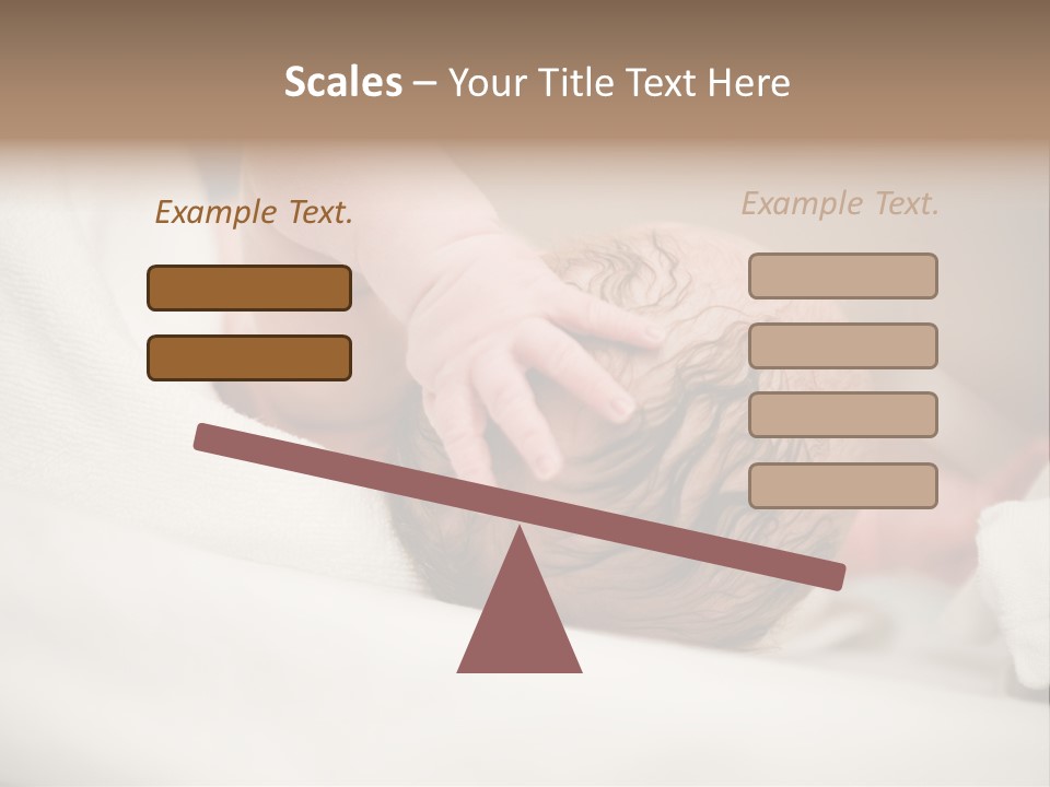 Blanket Son Person PowerPoint Template