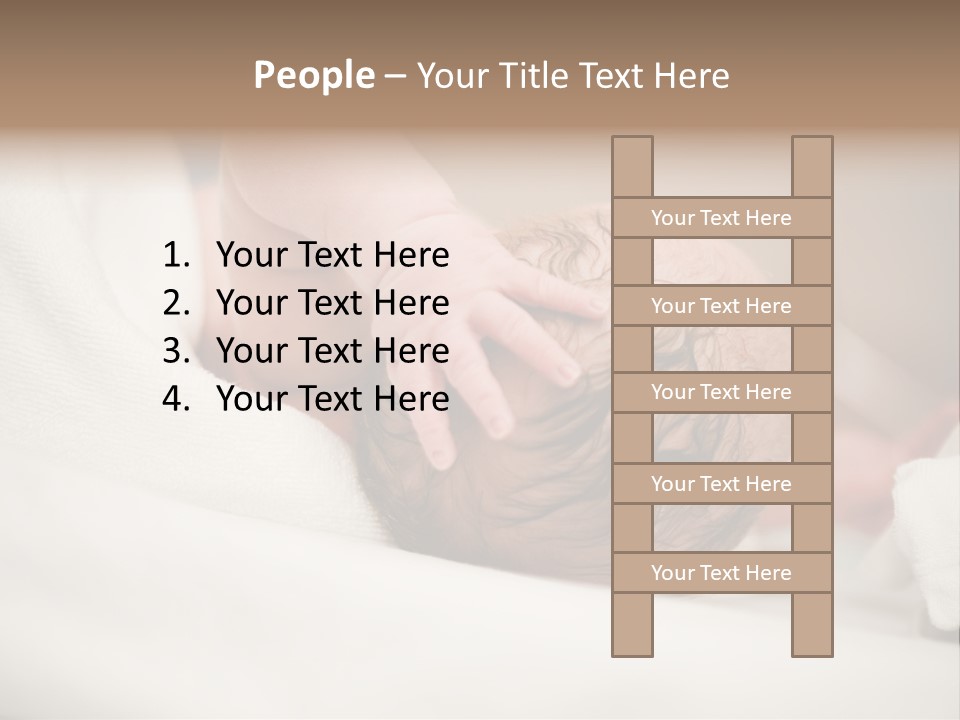 Blanket Son Person PowerPoint Template