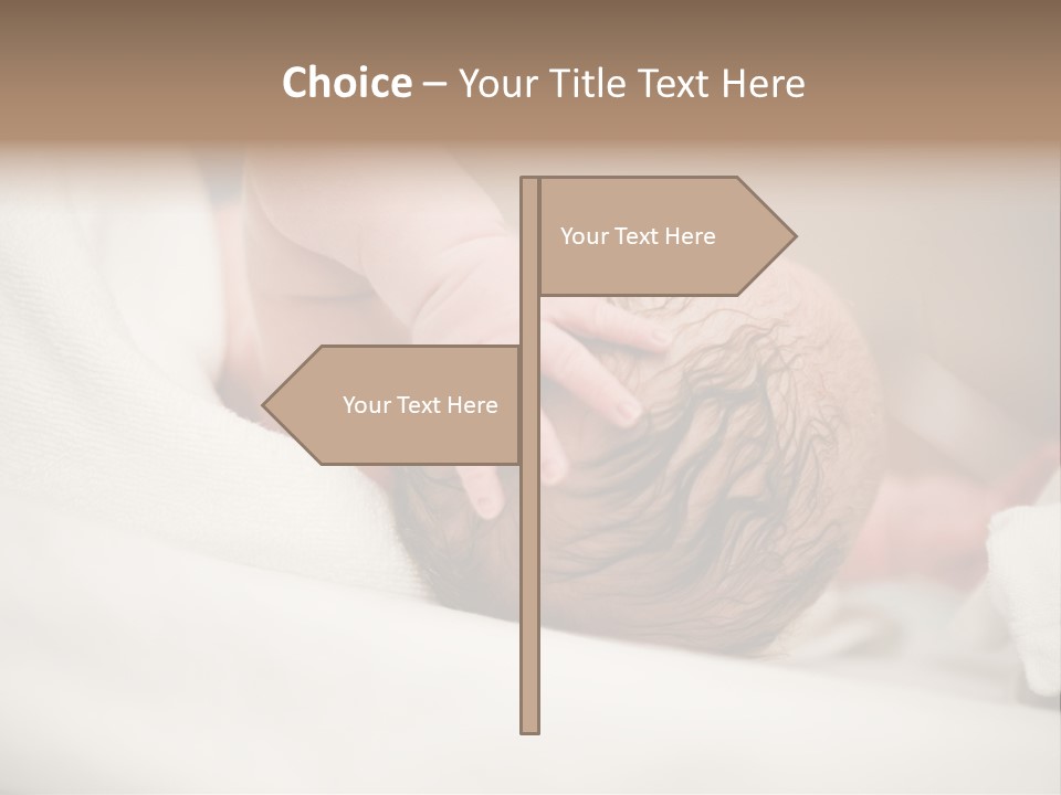 Blanket Son Person PowerPoint Template