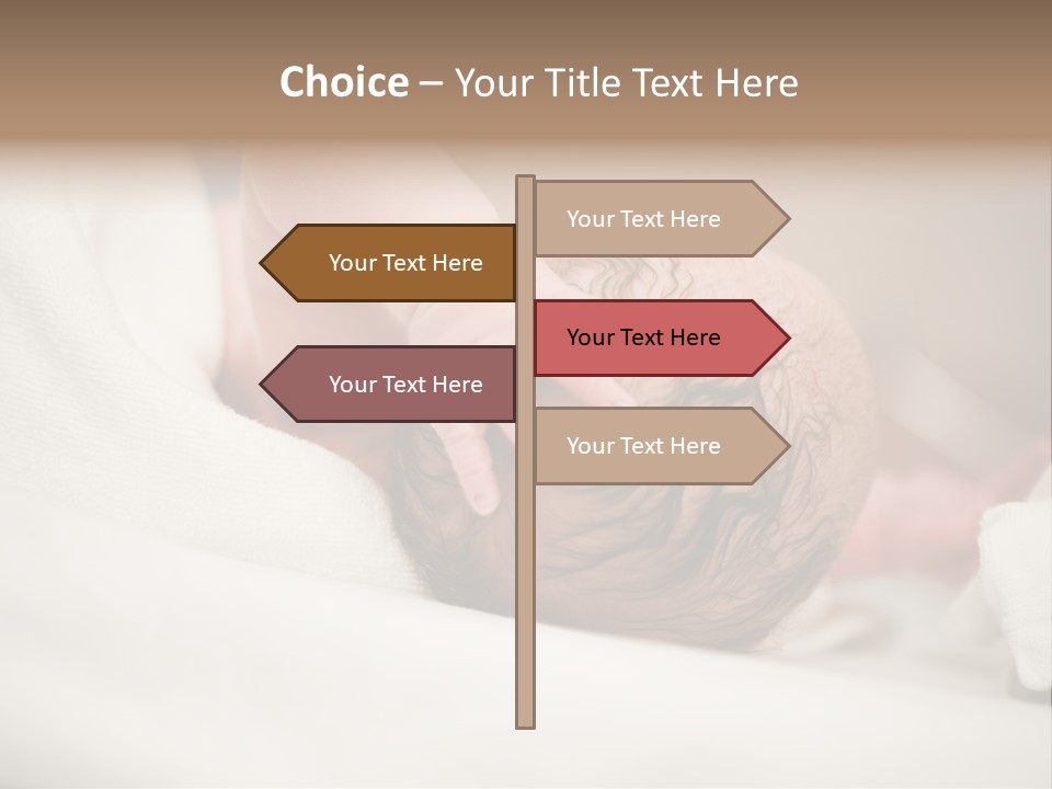 Blanket Son Person PowerPoint Template