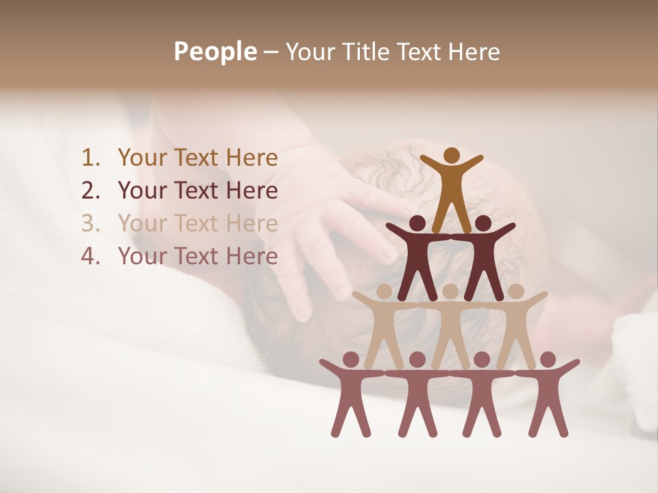 Blanket Son Person PowerPoint Template