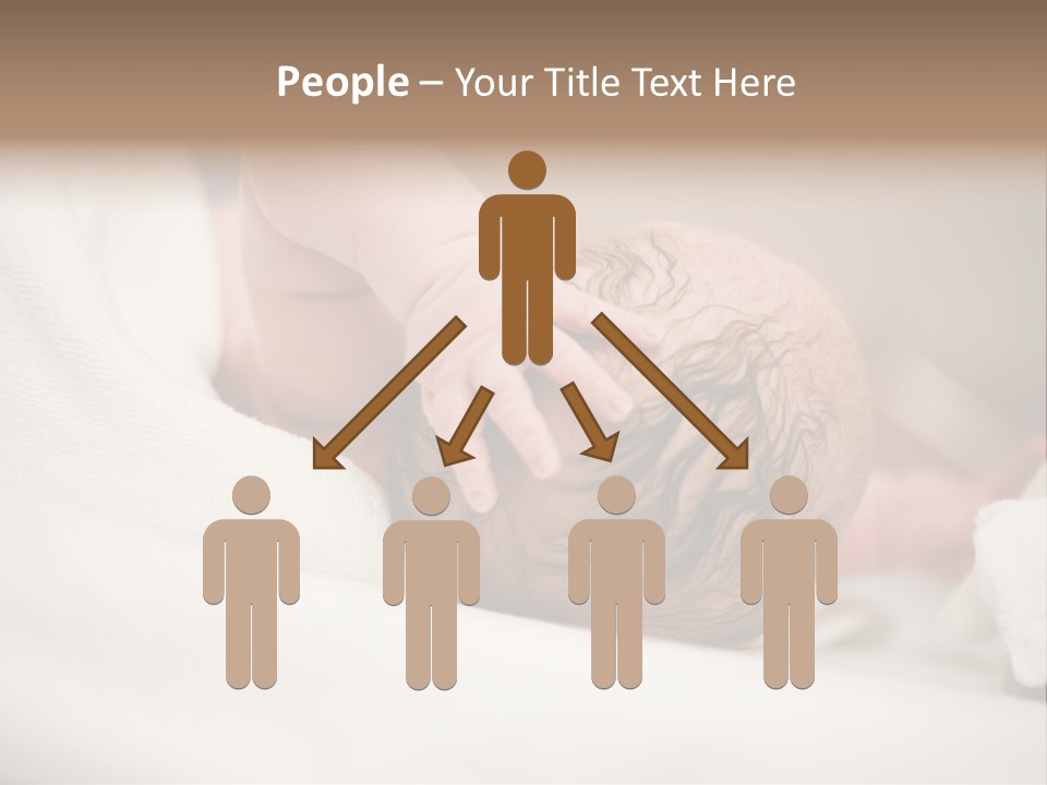 Blanket Son Person PowerPoint Template