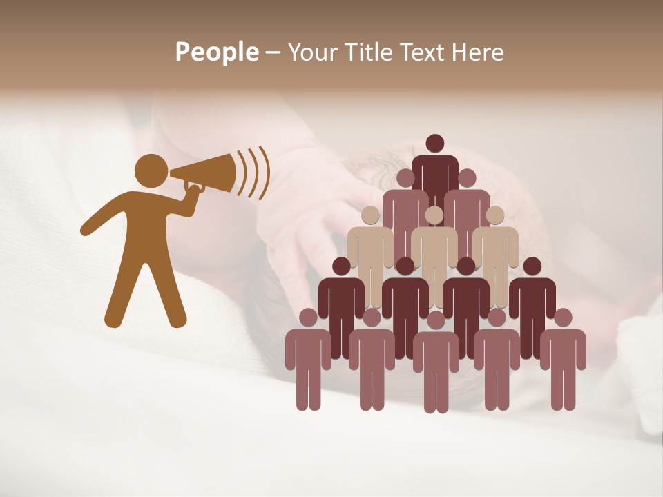 Blanket Son Person PowerPoint Template