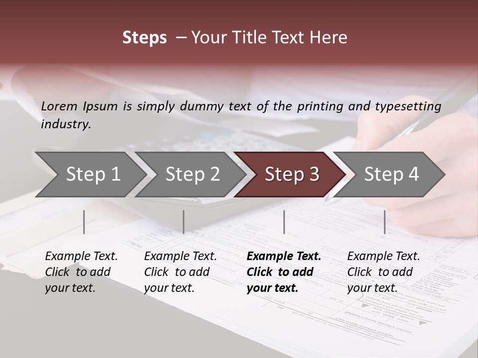 Bill Deposit Receipt PowerPoint Template