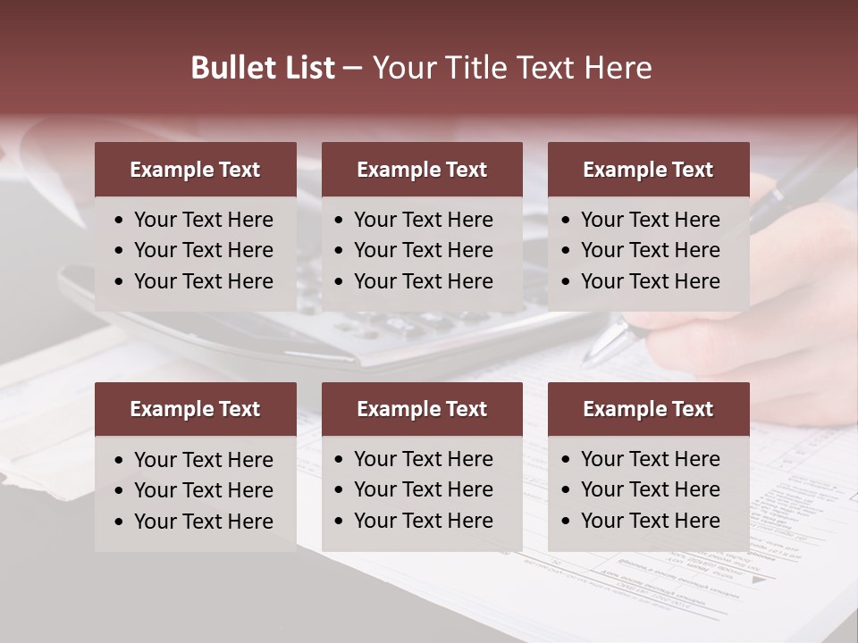Bill Deposit Receipt PowerPoint Template