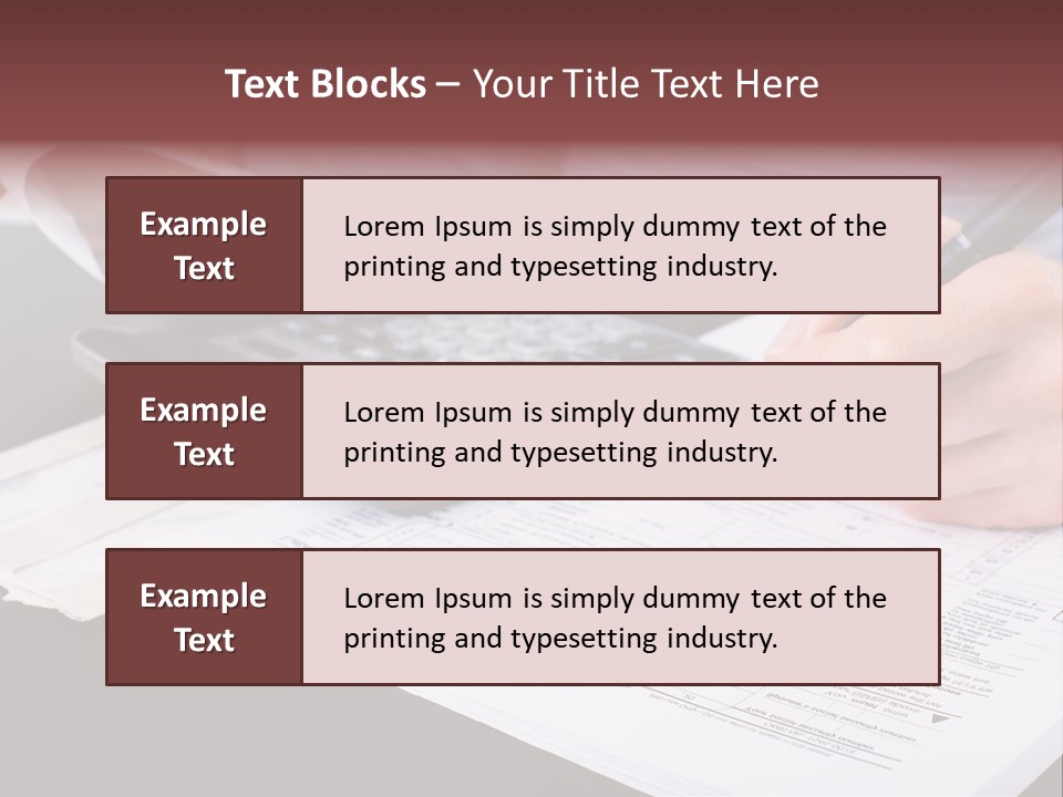 Bill Deposit Receipt PowerPoint Template