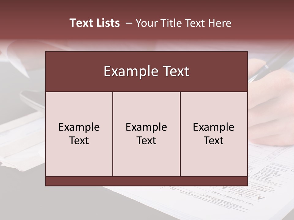 Bill Deposit Receipt PowerPoint Template