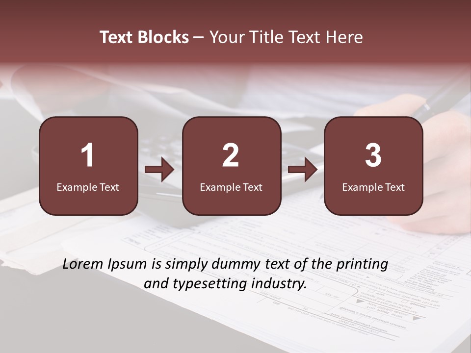 Bill Deposit Receipt PowerPoint Template