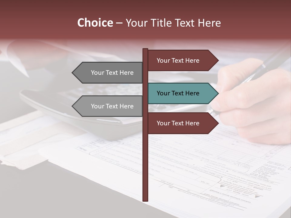 Bill Deposit Receipt PowerPoint Template
