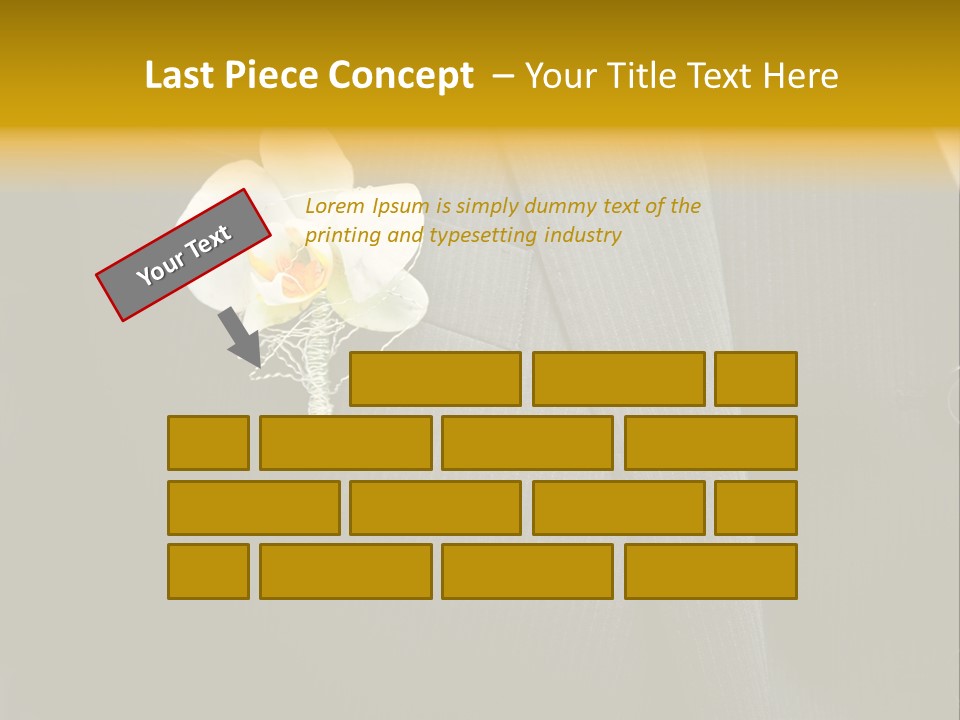 Waistcoat Suit Horizontal PowerPoint Template