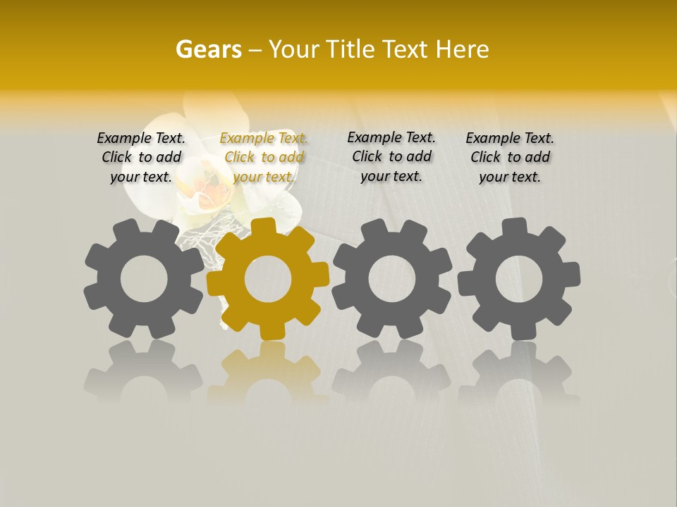 Waistcoat Suit Horizontal PowerPoint Template