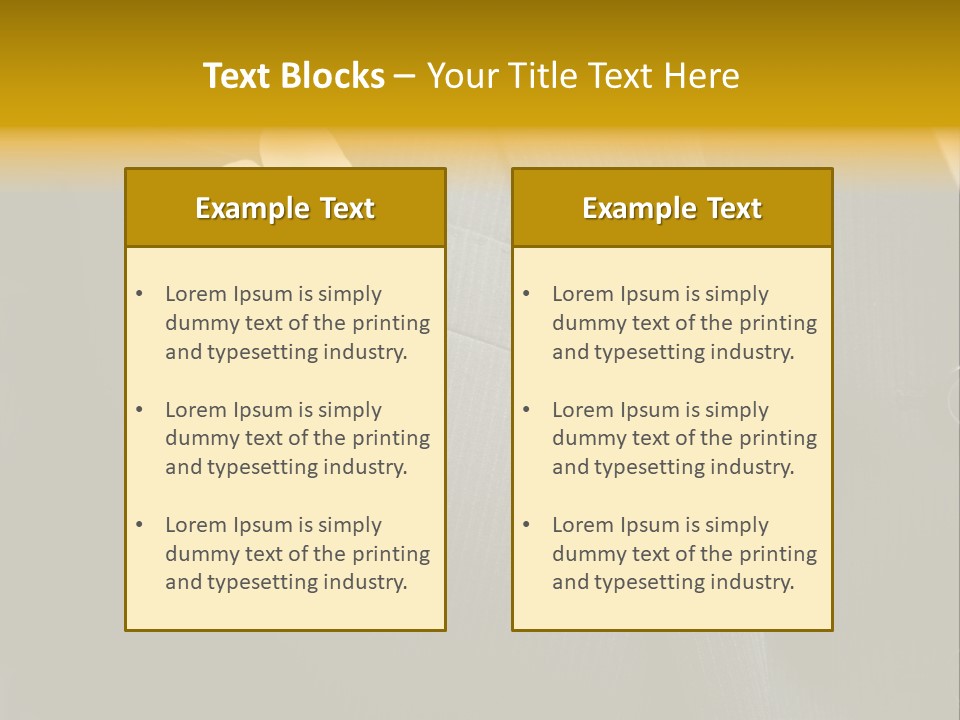 Waistcoat Suit Horizontal PowerPoint Template
