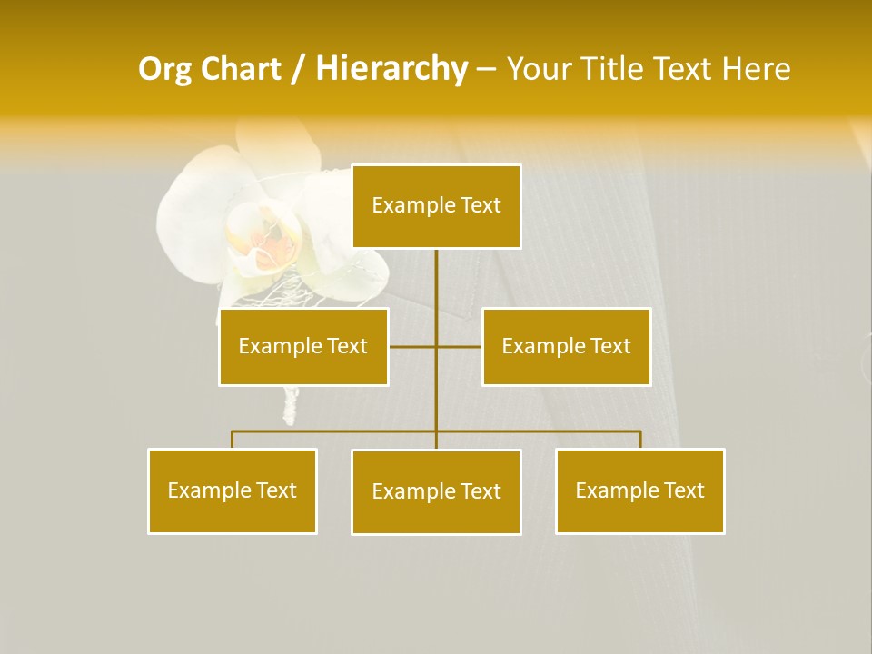 Waistcoat Suit Horizontal PowerPoint Template