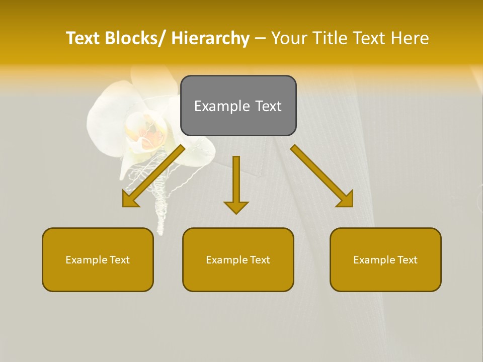 Waistcoat Suit Horizontal PowerPoint Template