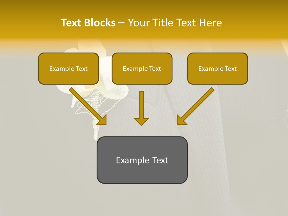 Waistcoat Suit Horizontal PowerPoint Template