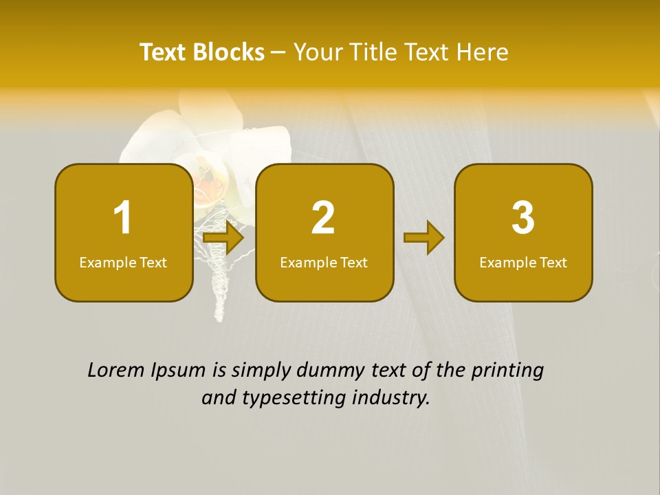 Waistcoat Suit Horizontal PowerPoint Template