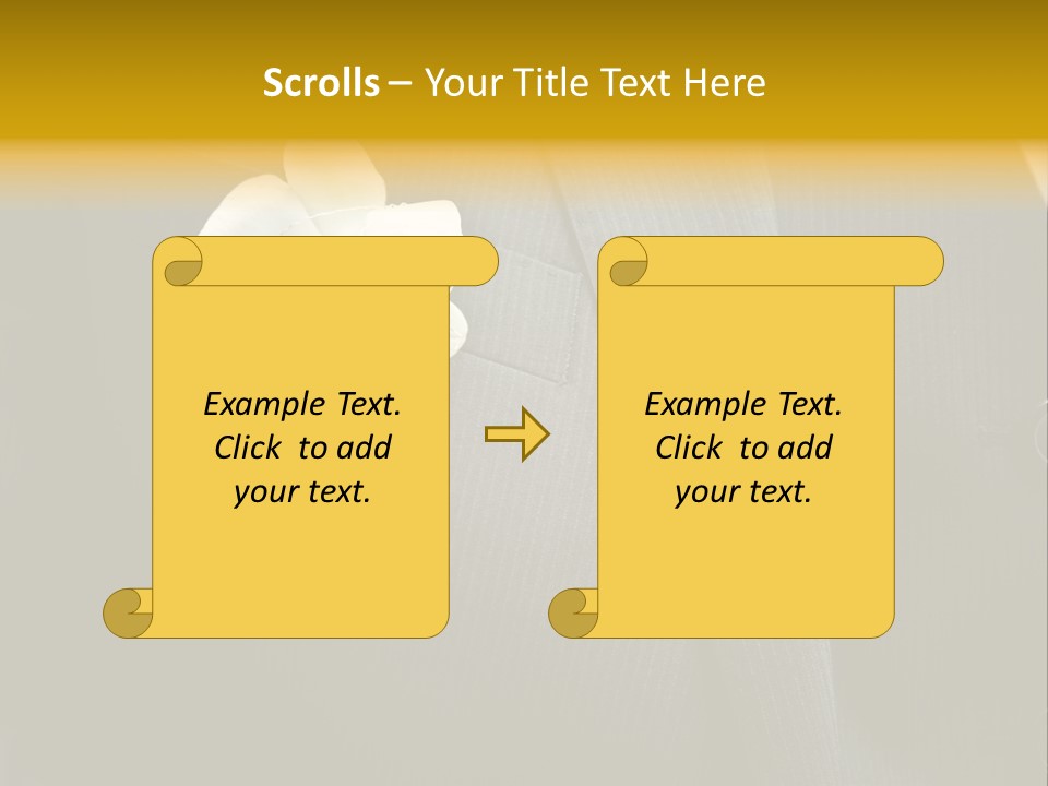 Waistcoat Suit Horizontal PowerPoint Template
