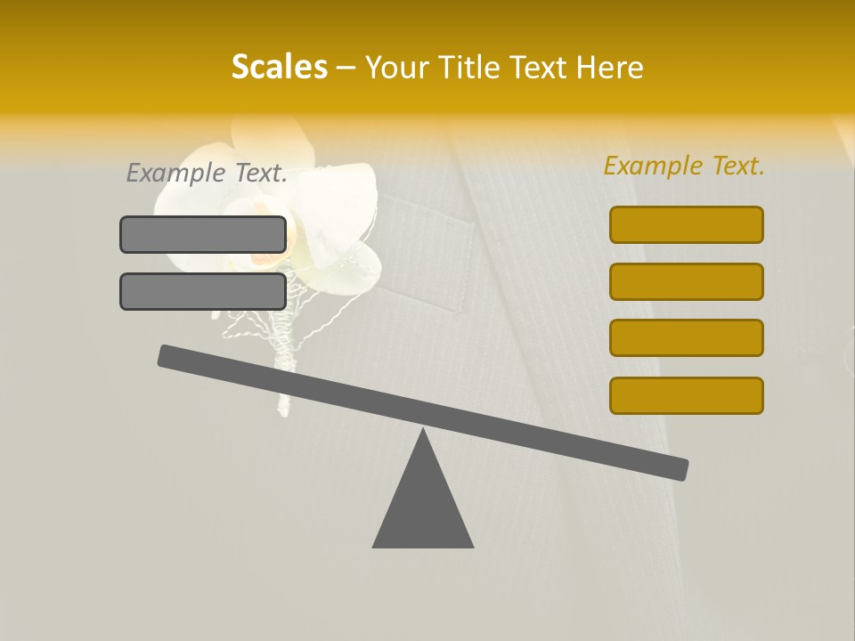 Waistcoat Suit Horizontal PowerPoint Template