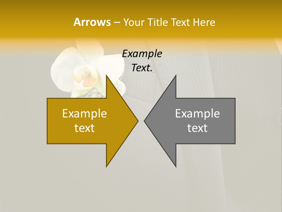 Waistcoat Suit Horizontal PowerPoint Template