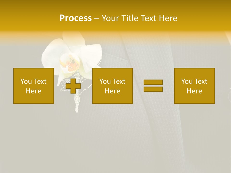 Waistcoat Suit Horizontal PowerPoint Template