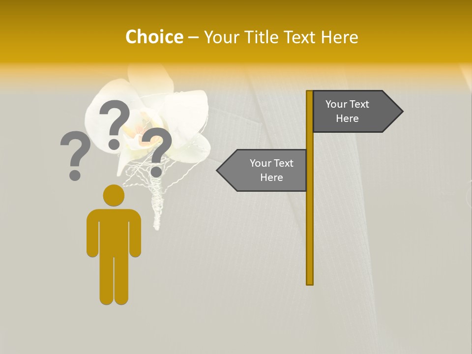 Waistcoat Suit Horizontal PowerPoint Template