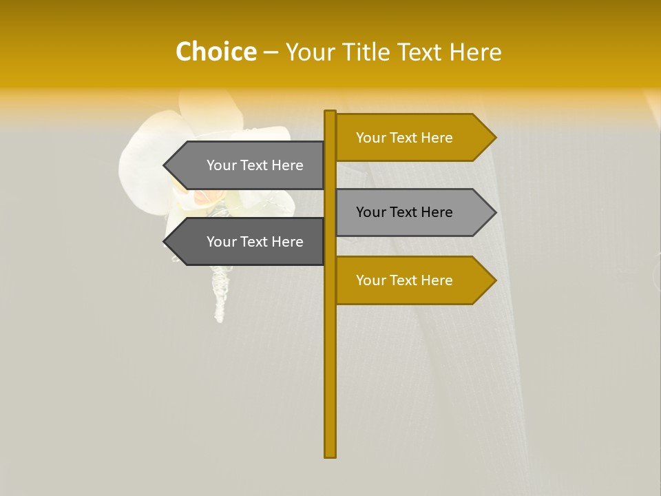 Waistcoat Suit Horizontal PowerPoint Template