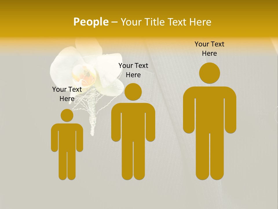 Waistcoat Suit Horizontal PowerPoint Template