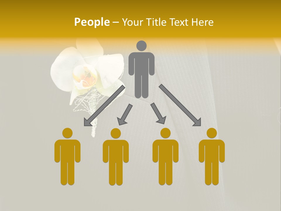 Waistcoat Suit Horizontal PowerPoint Template