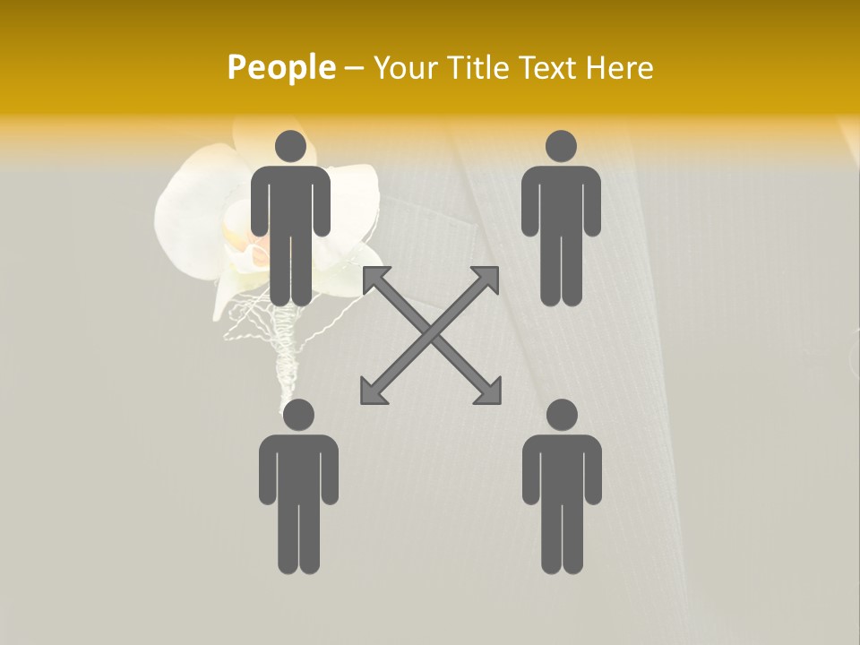 Waistcoat Suit Horizontal PowerPoint Template