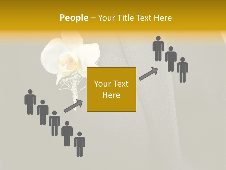 Waistcoat Suit Horizontal PowerPoint Template