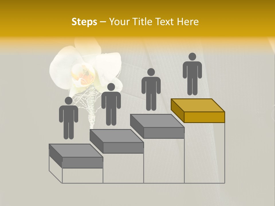 Waistcoat Suit Horizontal PowerPoint Template