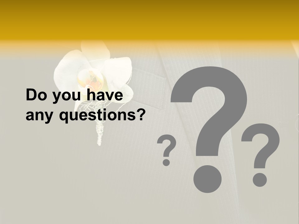 Waistcoat Suit Horizontal PowerPoint Template