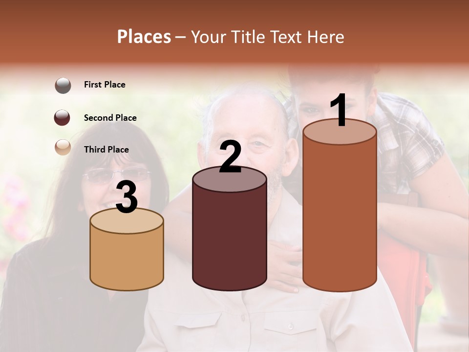 Mother Old Happy PowerPoint Template