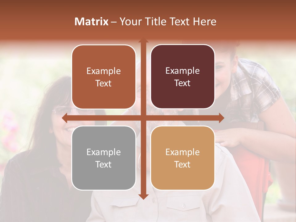 Mother Old Happy PowerPoint Template