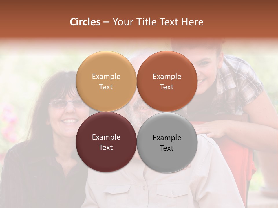 Mother Old Happy PowerPoint Template