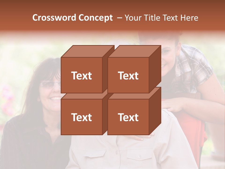 Mother Old Happy PowerPoint Template