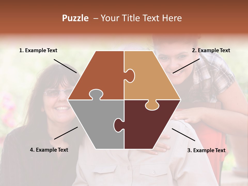 Mother Old Happy PowerPoint Template