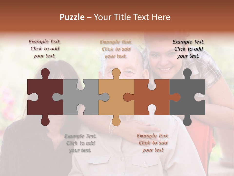 Mother Old Happy PowerPoint Template