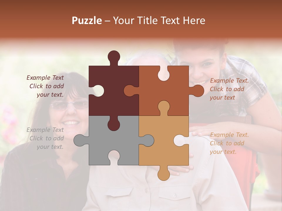 Mother Old Happy PowerPoint Template